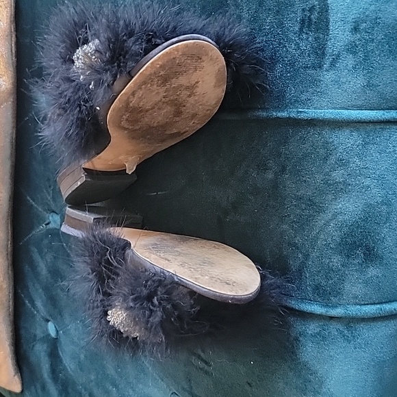 Eloquii Feather Beaded Slides 10 wide - Picture 9 of 9